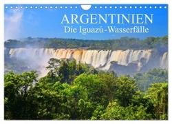 Argentinien. Die Iguazú-Wasserfälle (Wandkalender 2024 DIN A4 quer), CALVENDO Monatskalender