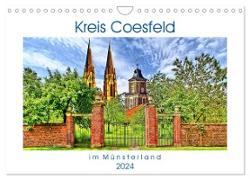 Kreis Coesfeld im Münsterland - Stadt Land Fluß (Wandkalender 2024 DIN A4 quer), CALVENDO Monatskalender