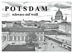 Potsdam schwarz auf weiß (Wandkalender 2024 DIN A2 quer), CALVENDO Monatskalender