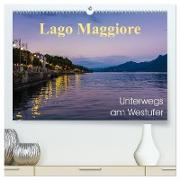 Lago Maggiore - Unterwegs am Westufer (hochwertiger Premium Wandkalender 2024 DIN A2 quer), Kunstdruck in Hochglanz