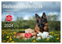 Deutsche Schäferhunde Seelentröster (Wandkalender 2024 DIN A3 quer), CALVENDO Monatskalender