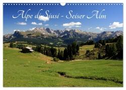 Alpe di Siusi - Seiser Alm (Wandkalender 2024 DIN A3 quer), CALVENDO Monatskalender