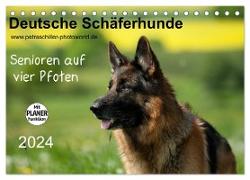 Deutsche Schäferhunde - Senioren auf vier Pfoten (Tischkalender 2024 DIN A5 quer), CALVENDO Monatskalender
