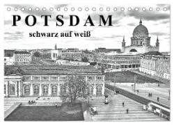 Potsdam schwarz auf weiß (Tischkalender 2024 DIN A5 quer), CALVENDO Monatskalender