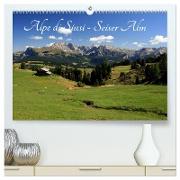 Alpe di Siusi - Seiser Alm (hochwertiger Premium Wandkalender 2024 DIN A2 quer), Kunstdruck in Hochglanz