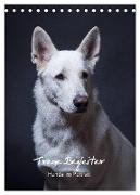 Treue Wegbegleiter, Hunde im Portrait. (Tischkalender 2024 DIN A5 hoch), CALVENDO Monatskalender