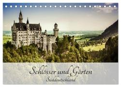 Schlösser und Gärten Süddeutschland (Tischkalender 2024 DIN A5 quer), CALVENDO Monatskalender