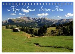 Alpe di Siusi - Seiser Alm (Tischkalender 2024 DIN A5 quer), CALVENDO Monatskalender