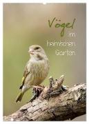 Vögel im heimischen Garten (Wandkalender 2024 DIN A2 hoch), CALVENDO Monatskalender