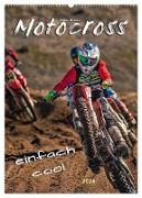 Motocross - einfach cool (Wandkalender 2024 DIN A2 hoch), CALVENDO Monatskalender