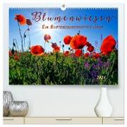 Blumenwiesen ¿ ein blütenzauberhaftes Jahr (hochwertiger Premium Wandkalender 2024 DIN A2 quer), Kunstdruck in Hochglanz