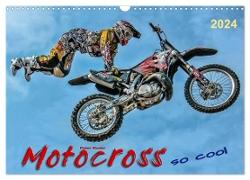 Motocross - so cool (Wandkalender 2024 DIN A3 quer), CALVENDO Monatskalender