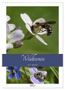 Wildbienen-Terminplaner 2024 (Wandkalender 2024 DIN A2 hoch), CALVENDO Monatskalender