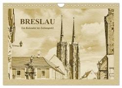 Breslau - Ein Kalender im Zeitungsstil (Wandkalender 2024 DIN A4 quer), CALVENDO Monatskalender