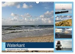 Waterkant - Impressionen einer Sehnsucht (Wandkalender 2024 DIN A3 quer), CALVENDO Monatskalender