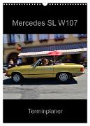 Mercedes SL W107 - Terminplaner (Wandkalender 2024 DIN A3 hoch), CALVENDO Monatskalender