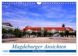 Magdeburger Ansichten (Wandkalender 2024 DIN A4 quer), CALVENDO Monatskalender