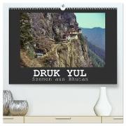 Druk Yul - Szenen aus Bhutan (hochwertiger Premium Wandkalender 2024 DIN A2 quer), Kunstdruck in Hochglanz