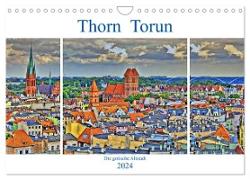 Thorn Torun - Die gotische Altstadt (Wandkalender 2024 DIN A4 quer), CALVENDO Monatskalender