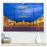 Triest - Stimmungen und Ansichten (hochwertiger Premium Wandkalender 2024 DIN A2 quer), Kunstdruck in Hochglanz