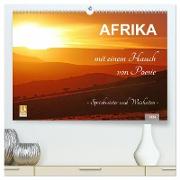 AFRIKA mit einem Hauch von Poesie (hochwertiger Premium Wandkalender 2024 DIN A2 quer), Kunstdruck in Hochglanz