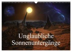 Unglaubliche Sonnenuntergänge (Wandkalender 2024 DIN A3 quer), CALVENDO Monatskalender