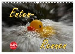 Enten-Rennen (Wandkalender 2024 DIN A3 quer), CALVENDO Monatskalender
