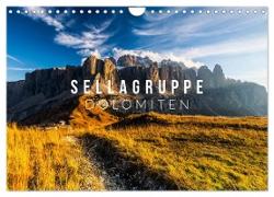 Sellagruppe. Dolomiten (Wandkalender 2024 DIN A4 quer), CALVENDO Monatskalender