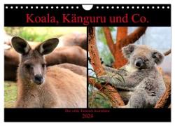 Koala, Känguru und Co. ¿ Das wilde Tierreich Australiens (Wandkalender 2024 DIN A4 quer), CALVENDO Monatskalender