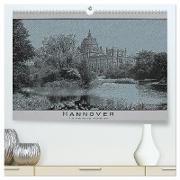 Hannover, alte Aufnahmen neu interpretiert. (hochwertiger Premium Wandkalender 2024 DIN A2 quer), Kunstdruck in Hochglanz