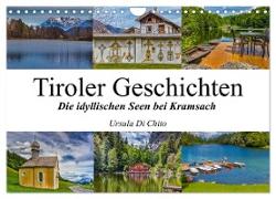Tiroler Geschichten - Die idyllischen Seen bei Kramsach (Wandkalender 2024 DIN A4 quer), CALVENDO Monatskalender