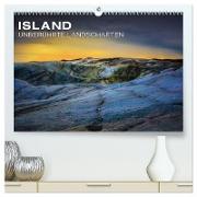 Island - Unberührte Landschaften (hochwertiger Premium Wandkalender 2024 DIN A2 quer), Kunstdruck in Hochglanz