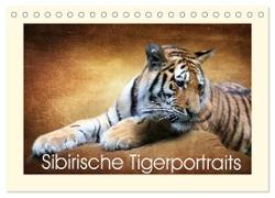 Sibirische Tigerportraits (Tischkalender 2024 DIN A5 quer), CALVENDO Monatskalender