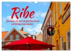 Ribe, Dänemarks alte Stadt mit Mittelaltercharme und Wikinger-Vergangenheit (Wandkalender 2024 DIN A3 quer), CALVENDO Monatskalender