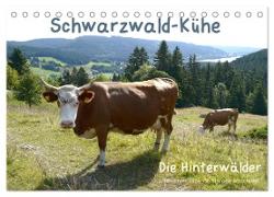 Schwarzwald-Kühe - Die Hinterwälder (Tischkalender 2024 DIN A5 quer), CALVENDO Monatskalender