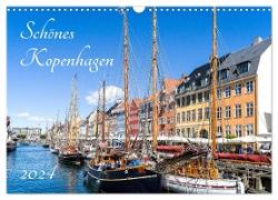 Schönes Kopenhagen (Wandkalender 2024 DIN A3 quer), CALVENDO Monatskalender