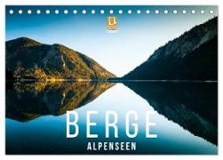 Berge. Alpenseen (Tischkalender 2024 DIN A5 quer), CALVENDO Monatskalender