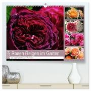 Rosen Reigen im Garten (hochwertiger Premium Wandkalender 2024 DIN A2 quer), Kunstdruck in Hochglanz