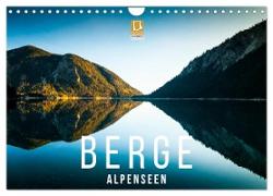 Berge. Alpenseen (Wandkalender 2024 DIN A4 quer), CALVENDO Monatskalender