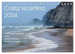 Costa Vicentina (Tischkalender 2024 DIN A5 quer), CALVENDO Monatskalender