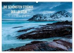 Die schönsten Strände der Lofoten - Norwegen (Wandkalender 2024 DIN A2 quer), CALVENDO Monatskalender