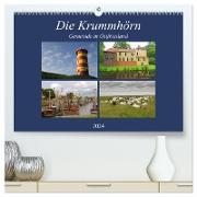 Die Krummhörn Gemeinde in Ostfriesland (hochwertiger Premium Wandkalender 2024 DIN A2 quer), Kunstdruck in Hochglanz