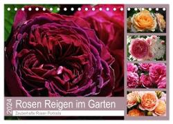 Rosen Reigen im Garten (Tischkalender 2024 DIN A5 quer), CALVENDO Monatskalender