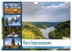 Harz Impressionen (Wandkalender 2024 DIN A4 quer), CALVENDO Monatskalender