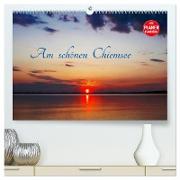 Am schönen Chiemsee (hochwertiger Premium Wandkalender 2024 DIN A2 quer), Kunstdruck in Hochglanz