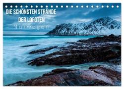 Die schönsten Strände der Lofoten - Norwegen (Tischkalender 2024 DIN A5 quer), CALVENDO Monatskalender