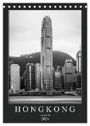 Hongkong schwarzweiß (Tischkalender 2024 DIN A5 hoch), CALVENDO Monatskalender
