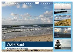 Waterkant - Impressionen einer Sehnsucht (Wandkalender 2024 DIN A4 quer), CALVENDO Monatskalender