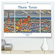 Thorn Torun - Die gotische Altstadt (hochwertiger Premium Wandkalender 2024 DIN A2 quer), Kunstdruck in Hochglanz