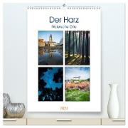 Der Harz - Malerische Orte (hochwertiger Premium Wandkalender 2024 DIN A2 hoch), Kunstdruck in Hochglanz